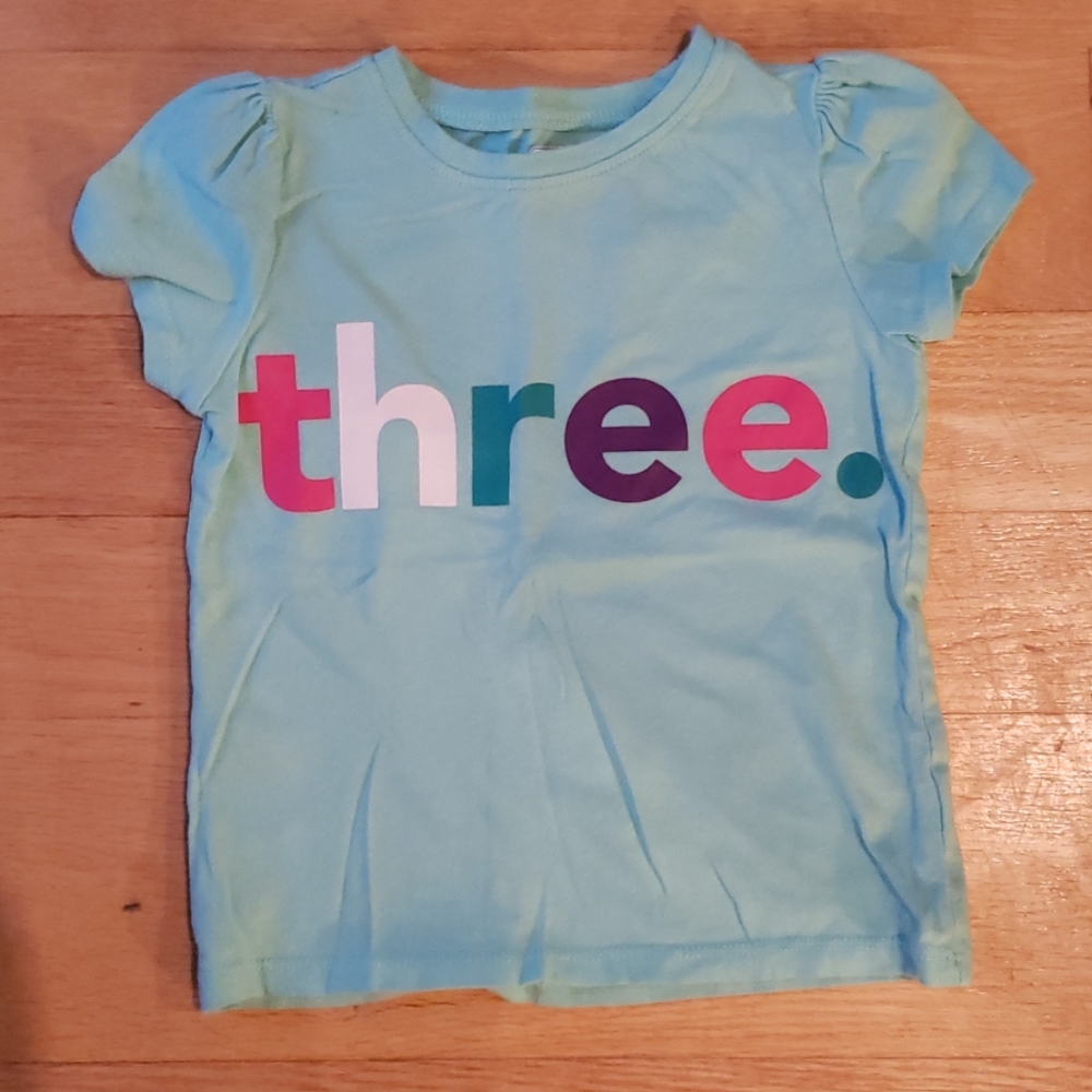 "Three" t-shirt